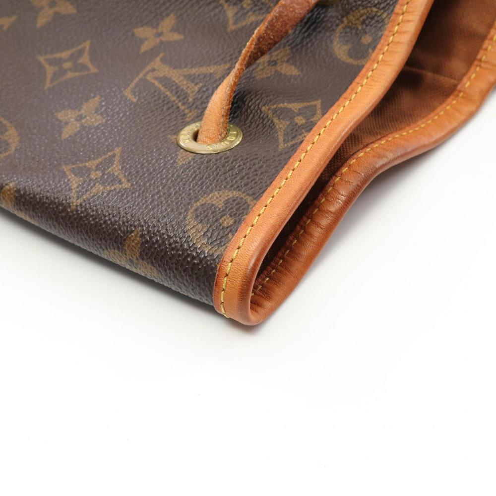 LOUIS VUITTON Brown Monogram Leather Backpack - Picture 10 of 11